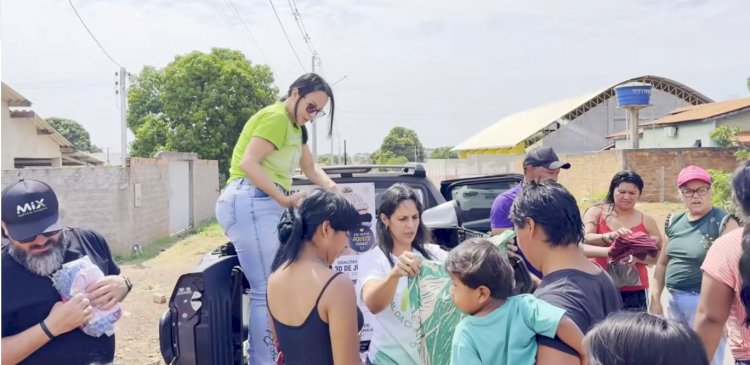 Maçonaria e Pastoral da Criança entregam roupas e agasalhos a indígenas em situação de vulnerabilidade em Campinápolis