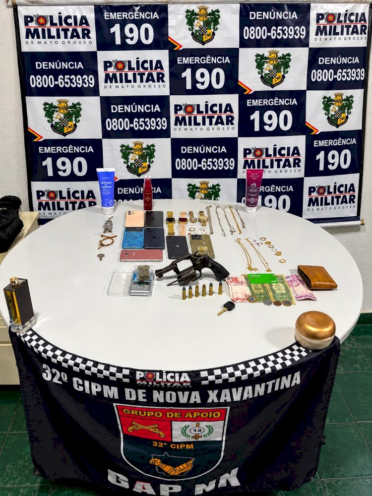 Ação conjunta da polícia recupera veículo furtado e prende quatro suspeitos em Nova Xavantina